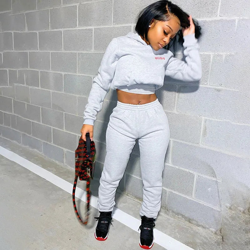 hirigin Sporty 2 Piece Set Hoodies and Sweatpants Fall Winter Clothes